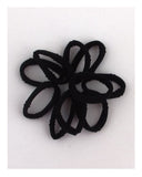 10 pc. Black elastic ponytail holder