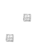 Secret Box Square Stone Stud Earring