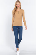 Long Slv Scoop Neck Thermal Top