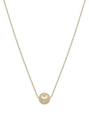 Metal Chain Pearl Pendant Necklace