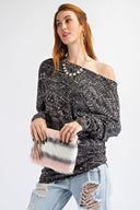 Tribal Printed Knit Top