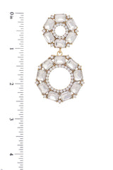 Double Circle Rhinestone Earring