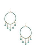 Clay Ball Charm Round Beads Earring