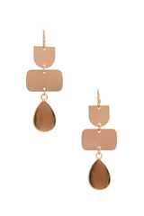 Teardrop Gem Multi Shape Dangle Earring