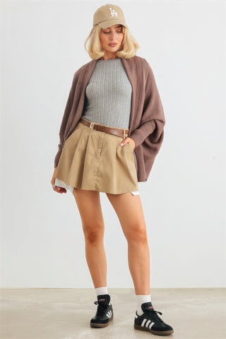 Batwing Sleeve Open Front Cardigan